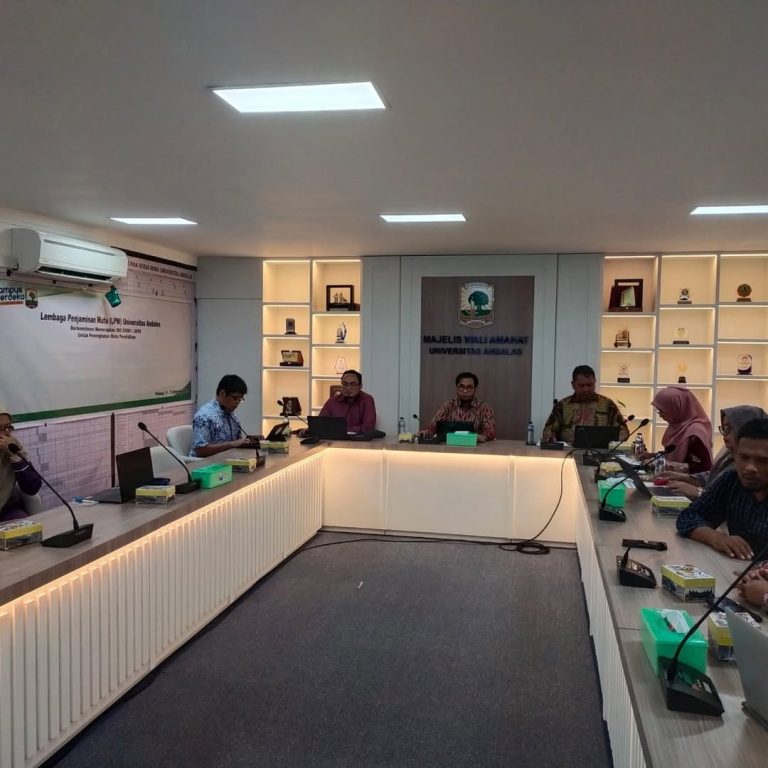Lembaga Penjaminan Mutu LPM Universitas Andalas Berkomitmen Menerapkan ISO 21001 2018, Untuk Peningkatan Mutu Pendidikan.