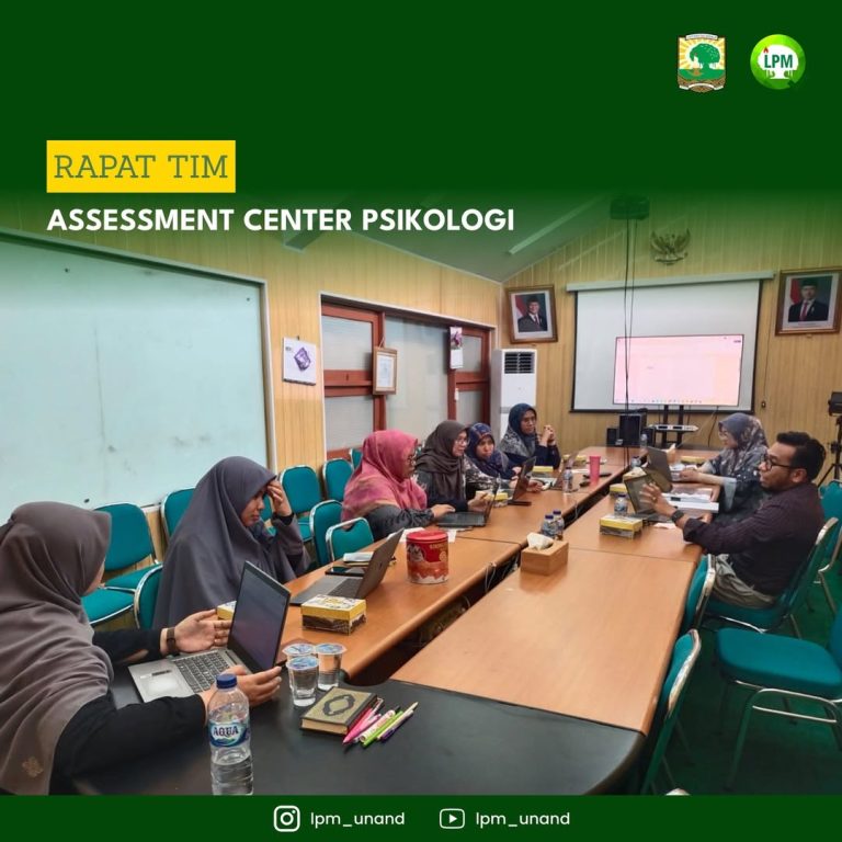 Rapat Tim Assessment Center Psikologi di Ruang Rapat LPM Unand