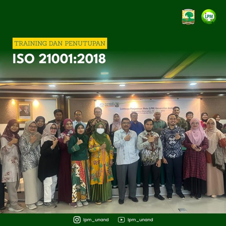 Training dan Penutupan ISO 21001 2018