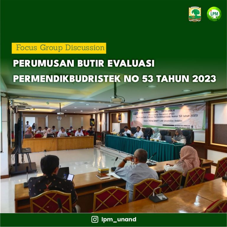 Rapat Focus Discusiion Perumusan Butir Evaluasi Permendikbudristek no 53 Tahun 2023