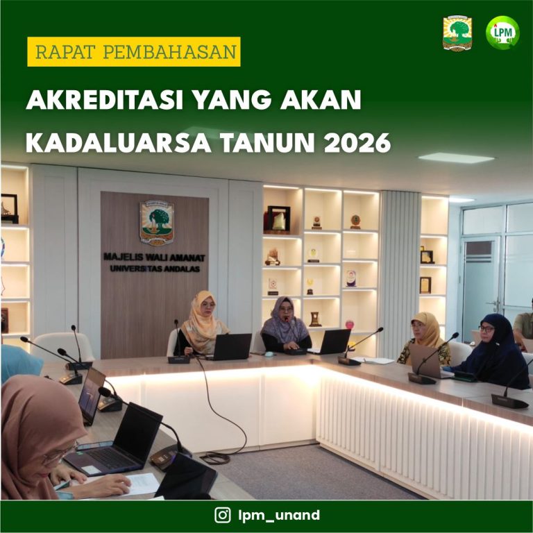 Rapat Pembahasan Akreditasi yang Akan Kadaluarsa Tahun 2026