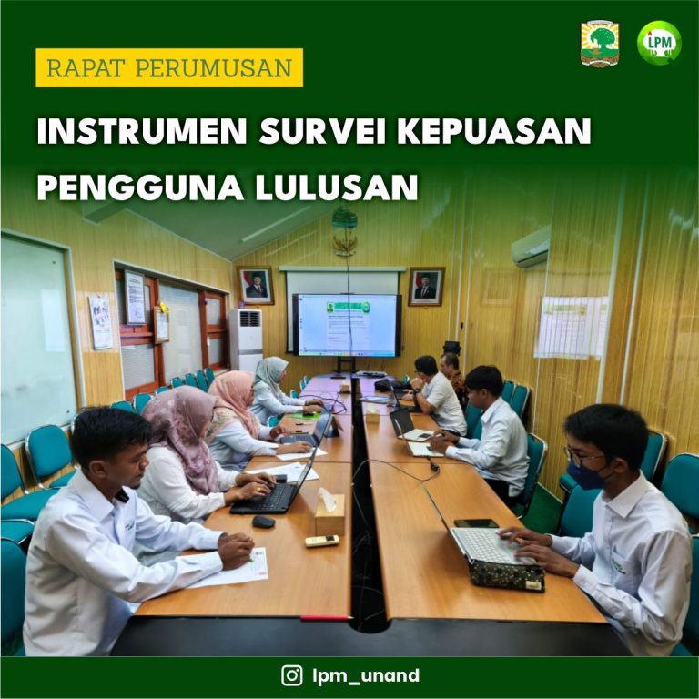 Rapat Perumusan Instrumen Survei Kepuasan Pengguna Lulusan