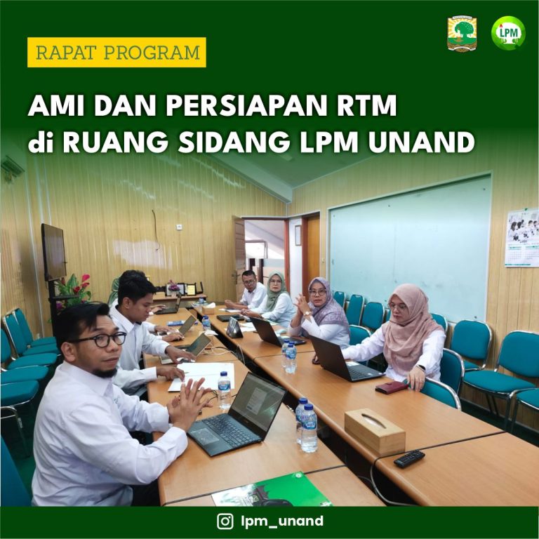 Rapat Program AMI dan Persiapan RTM di Ruang Sidang LPM Unand