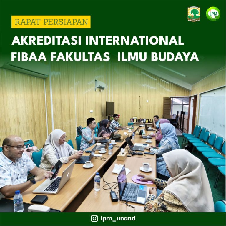 Rapat Persiapan Akreditasi International FIBAA Fakultas Ilmu Budaya