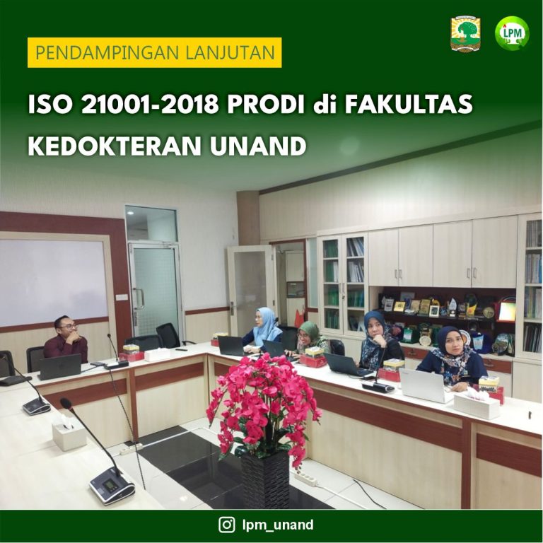Pendamping Lanjutan ISO 21001 2018 Prodi di Fakultas Kedokteran
