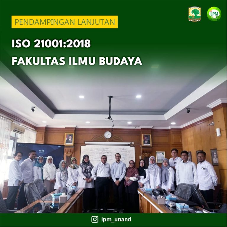 Pendampingan ISO 21001 2018 Fakultas Ilmu Budaya