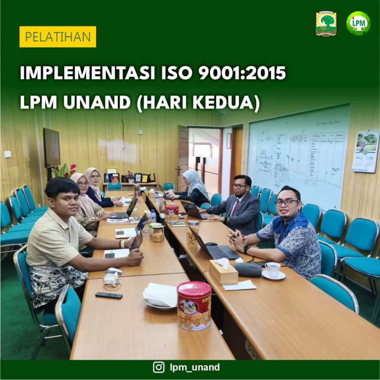 Pendampingan Implementasi ISO 9001 2015 LPM Unand ( Hari Ketiga)