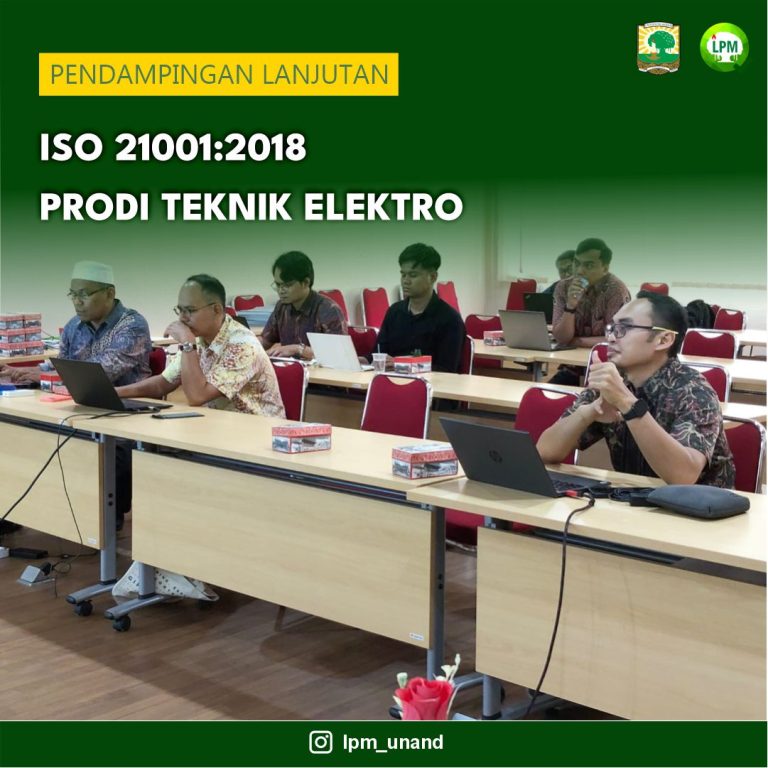 Pendampingan Lanjutan ISO 2100:2018 Prodi Teknik Elektro