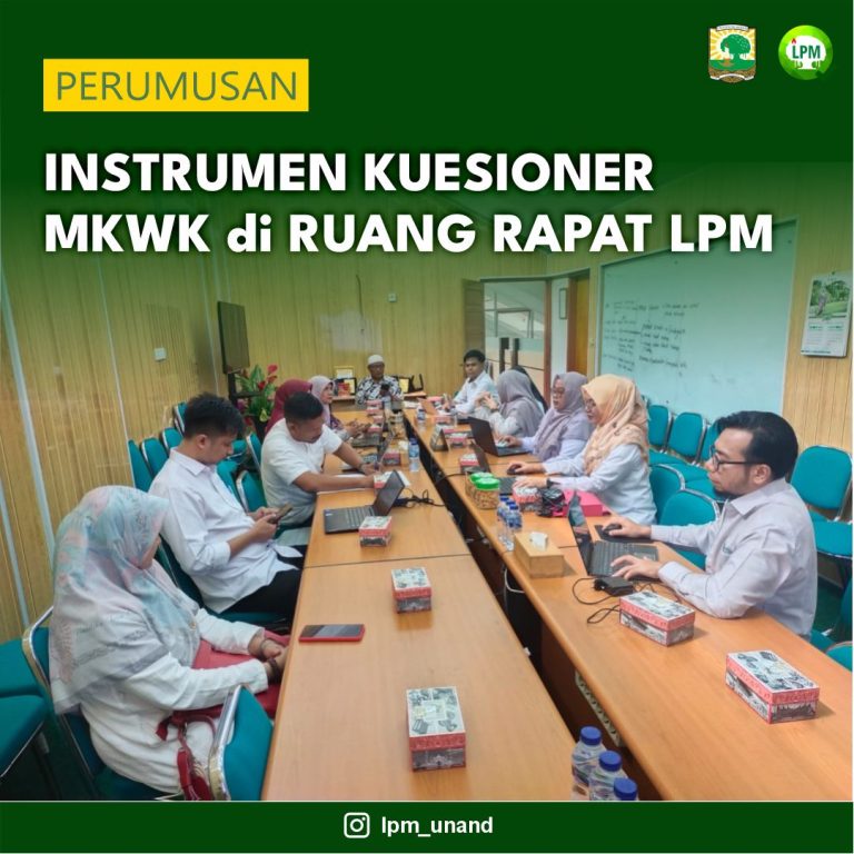Perumusan Instrumen Kuesioner MKWK di Ruang Rapat LPM