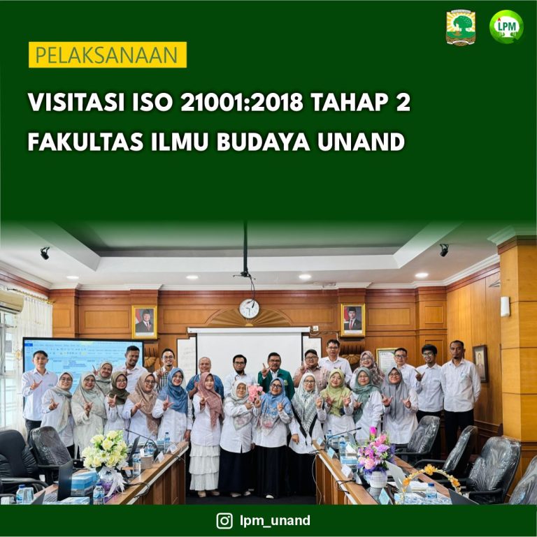 Pelaksanaan Visitasi ISO 21001 Tahap 2 Fakultas Ilmu Budaya