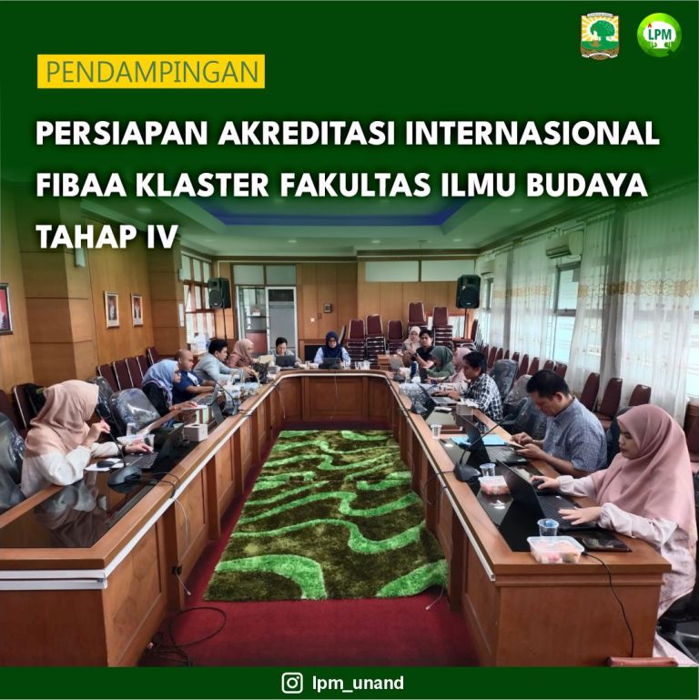 Pendampingan Persiapan Akreditasi Internasional FIBAA Klaster Fakultas Ilmu Budaya Tahap IV