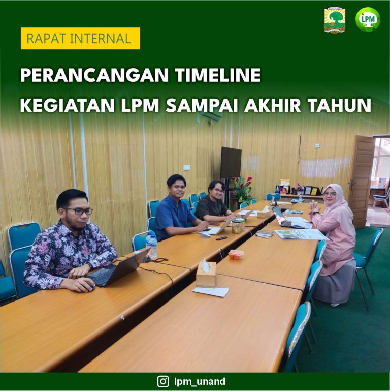 Perancangan Timeline Kegiatan LPM Sampai Akhir Tahun