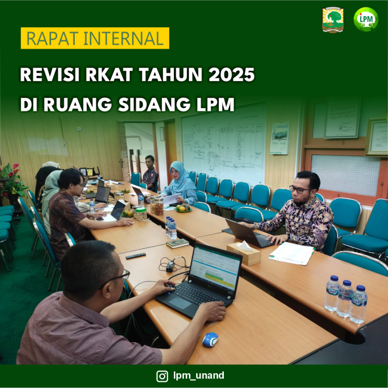 Rapat Internal Revisi RKAT Tahun2025 di Ruang Sidang LPM
