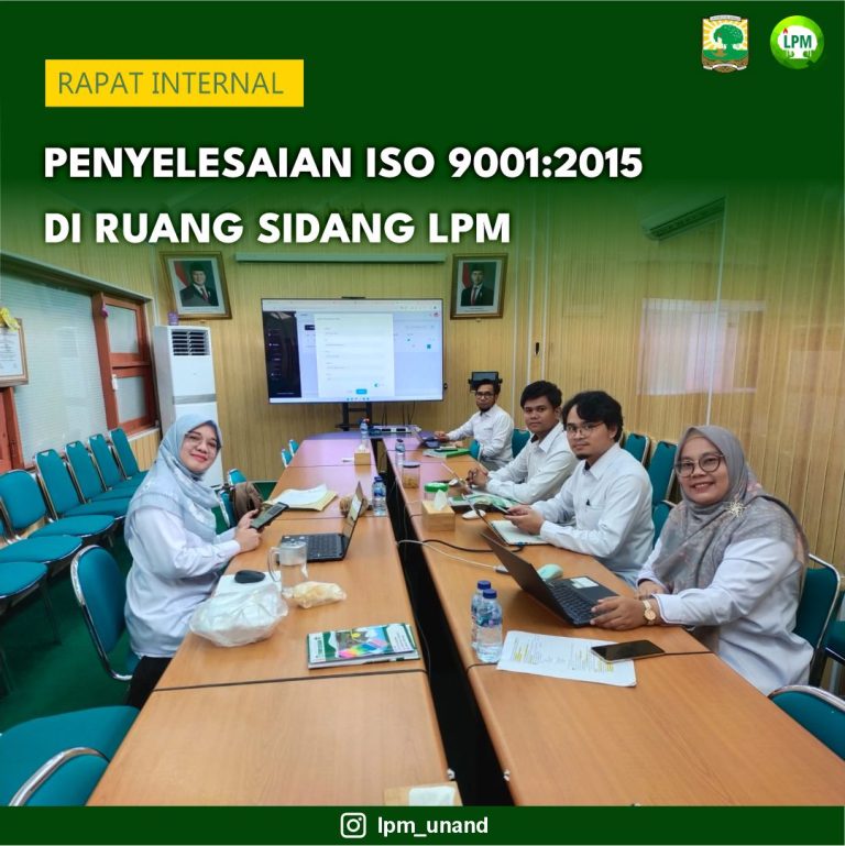 Rapat Penyelesaian ISO 9001 LPM