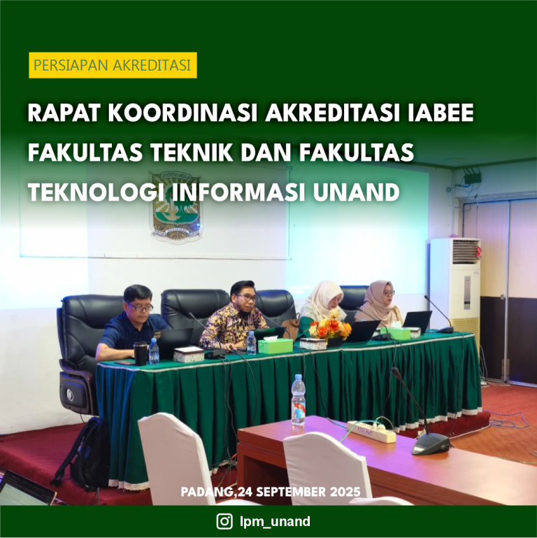 Rapat Koordinasi Persiapan Akreditasi IABEE Fakultas Teknik dan Fakultas Teknologi Informasi