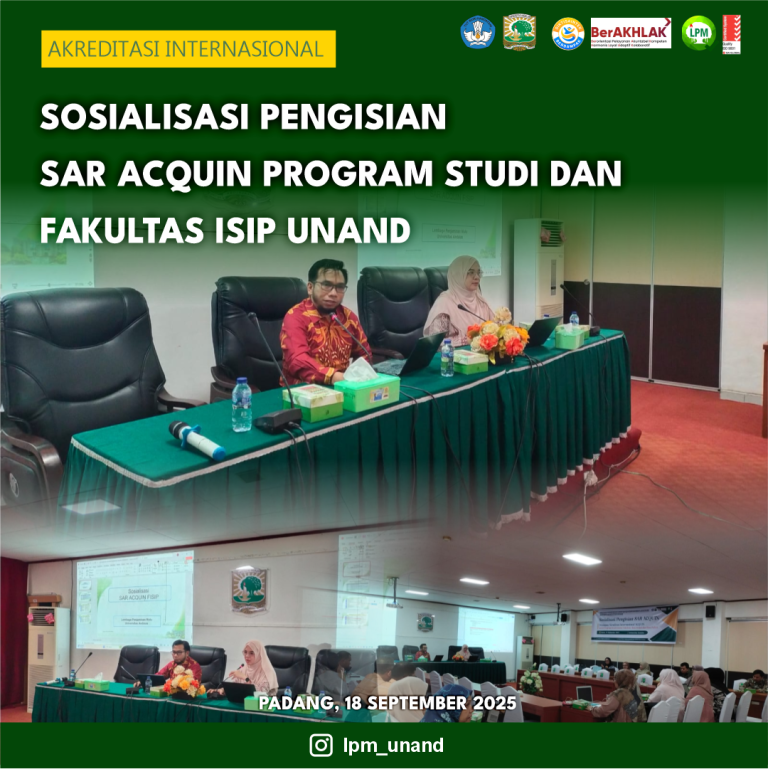 Sosialisasi Pengisian SAR ACQUIN Program Studi dan Fakultas ISIP