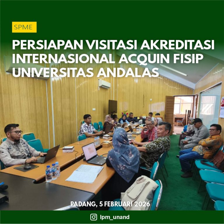 Persiapan Visitasi Akreditasi Internasional ACQUIN FISIP Universitas Andalas