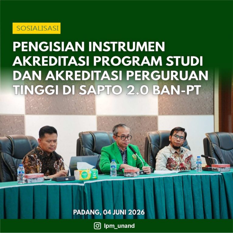 PENGISIAN INSTRUMEN AKREDITASI PROGRAM STUDI DAN AKREDITASI PERGURUAN TINGGI DI SAPTO 2.0 BAN-PT
