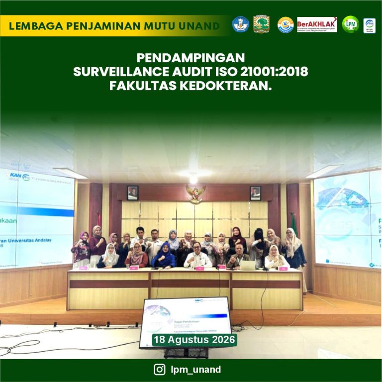 Surveillance audit ISO 21001 2018 Fakultas Kedokteran
