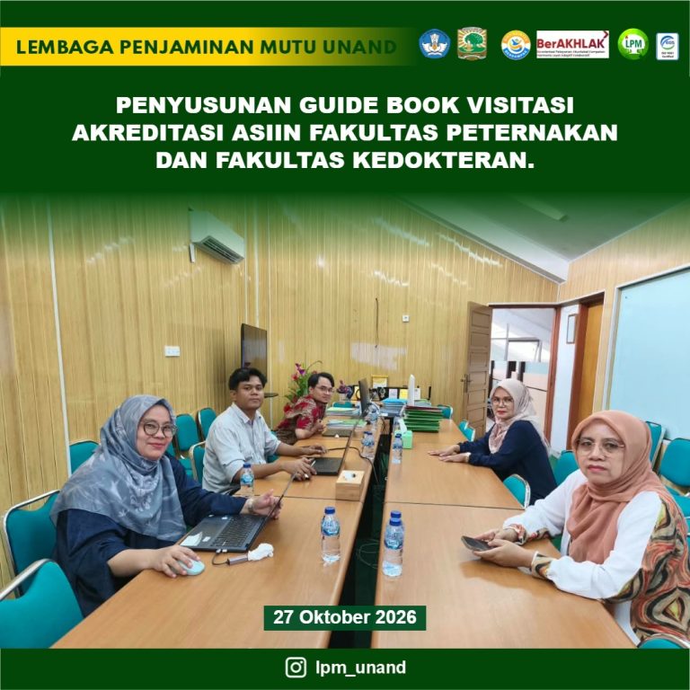 Penyusunan Guide Book Visitasi Akreditasi ASIIN Fakultas Peternakan dan Fakultas Kedokteran