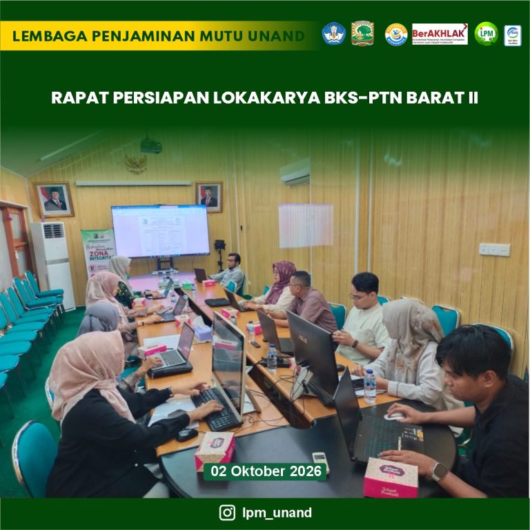 Rapat Persiapan Lokakarya BKS-PTN Barat II