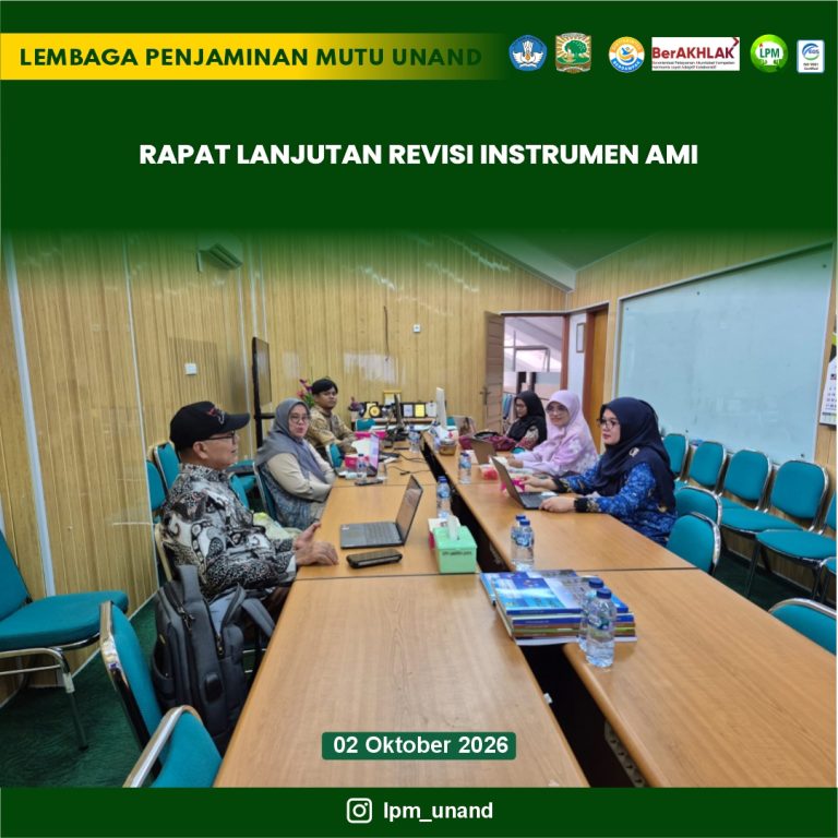 Rapat lanjutan revisi instrumen AMI